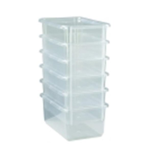 School Smart School Smart 12.25 L x 5.25 D x 7.87 W in. Storage Tray; Clear 279061